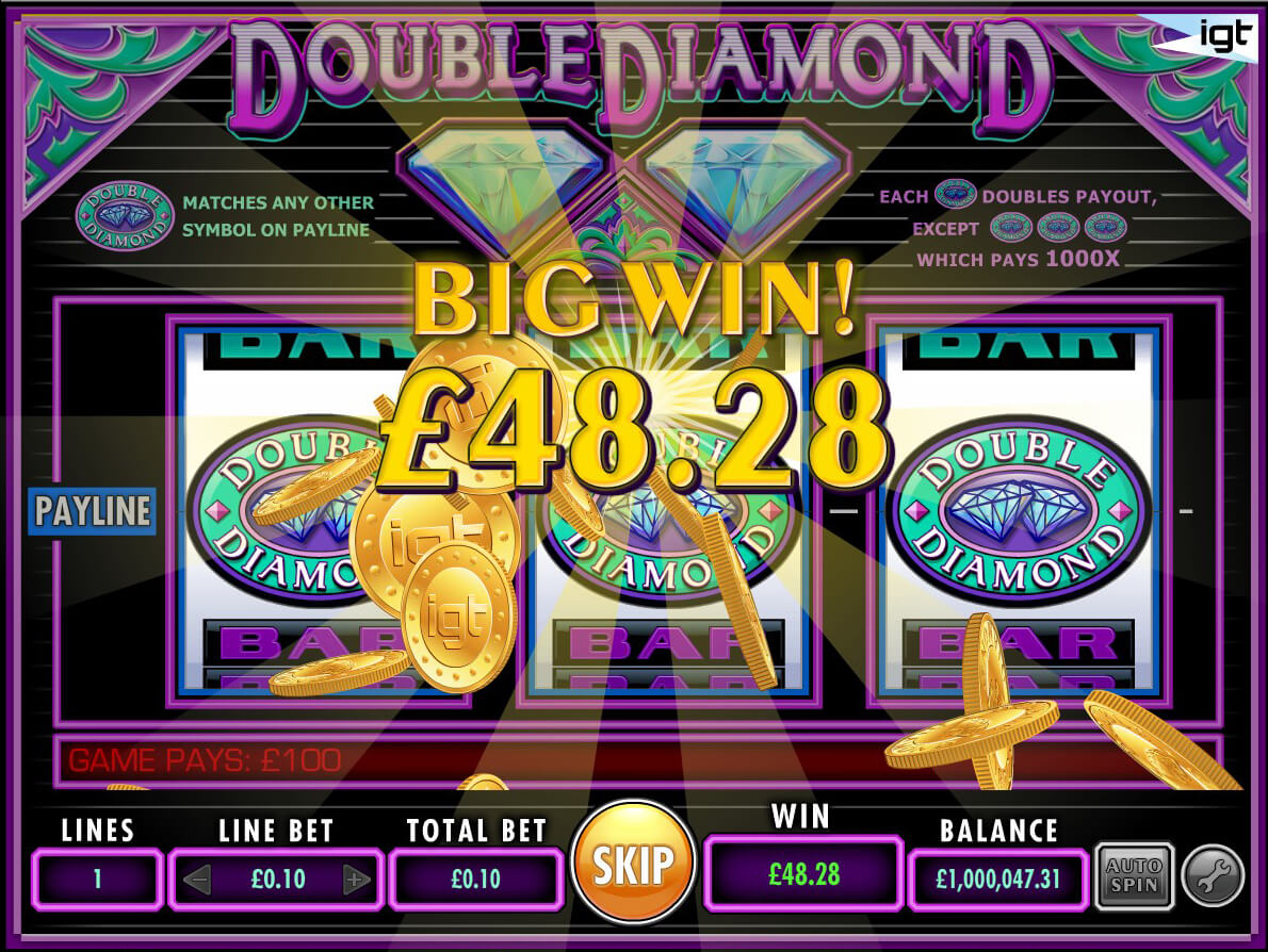 free double diamond deluxe slot games