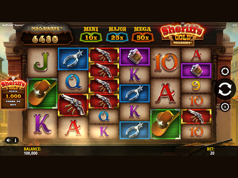 Sheriff's Gold Megaways w/ Bonus Buys Play Slot Games Online at
