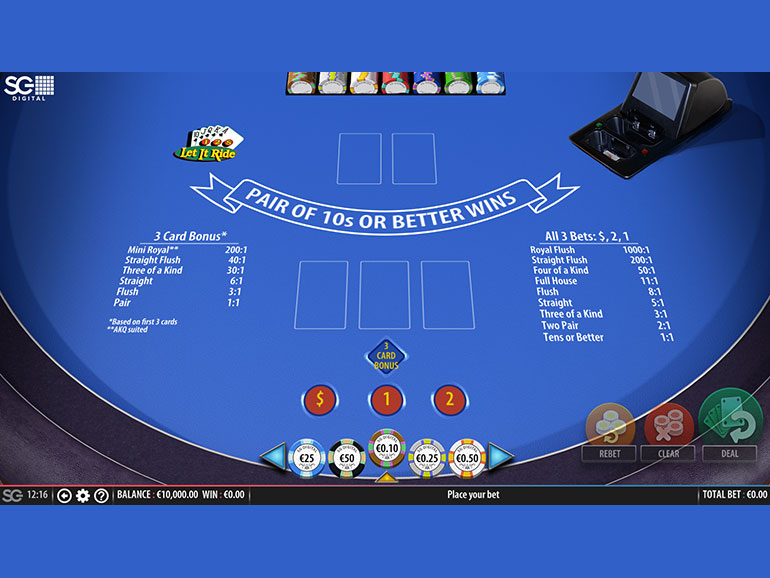 Let it Ride Play Table Games Online at FanDuel Casino