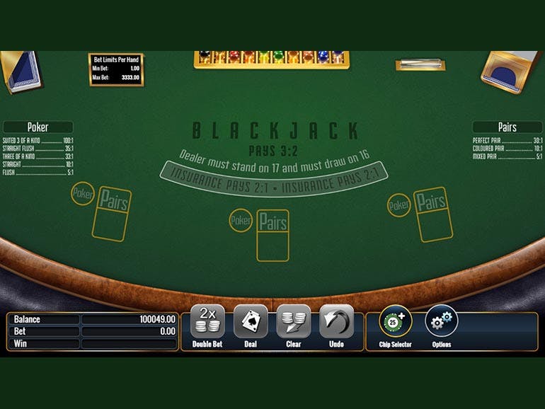 Multi Hand Blackjack Poker & Pairs online