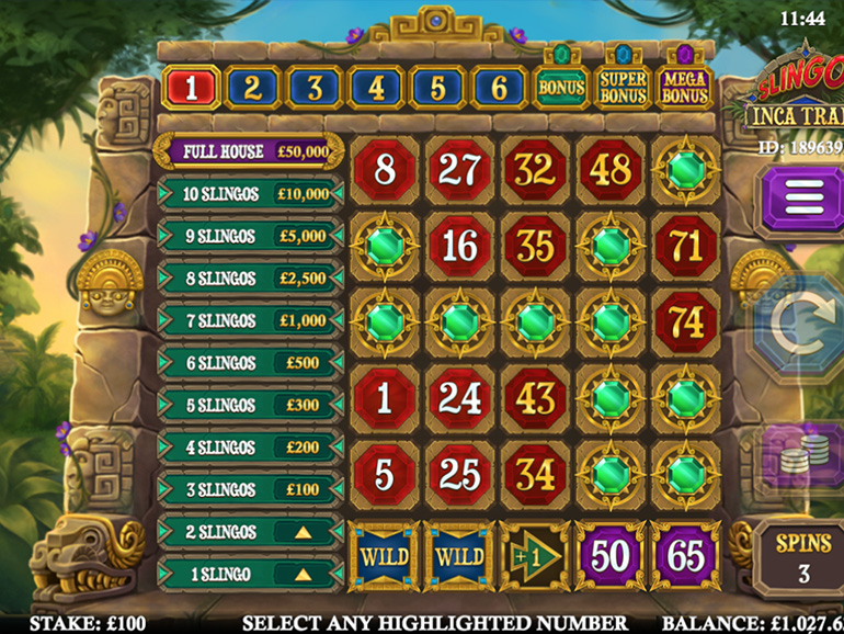 Slingo Inca Trail | Play Slot Games Online at Stardust Casino