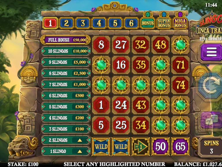 Slingo Inca Trail | Play Slot Games Online at Stardust Casino