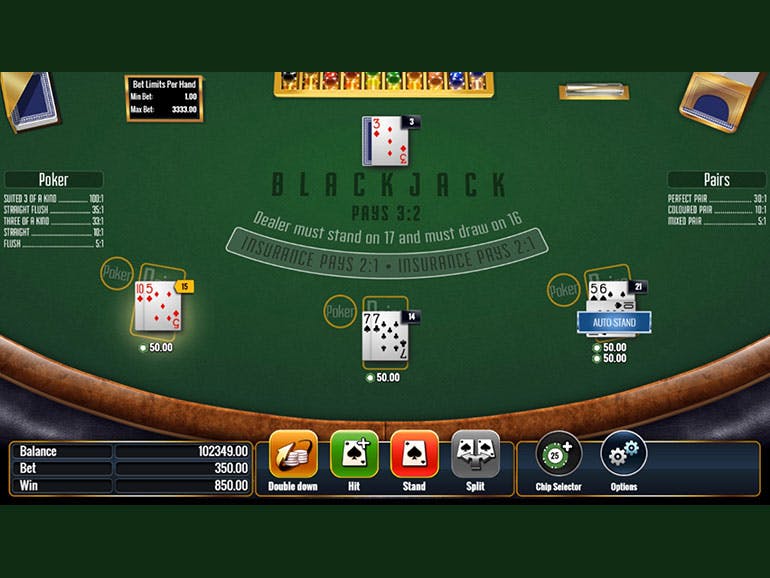 Play Multi Hand Blackjack Poker & Pairs
