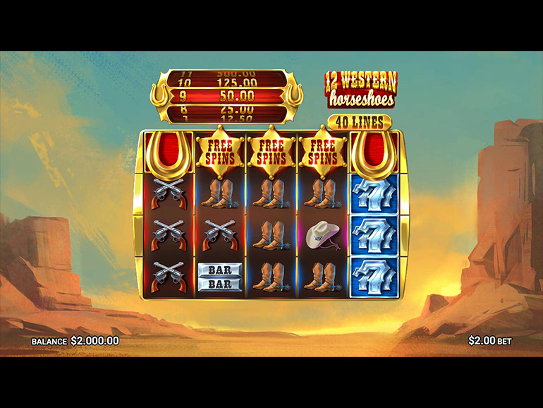 12 Western Horseshoes Play Slot Games Online at FanDuel Casino