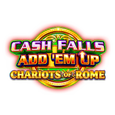 game-Cash Falls Add 'Em Up Chariots of Rome-logo