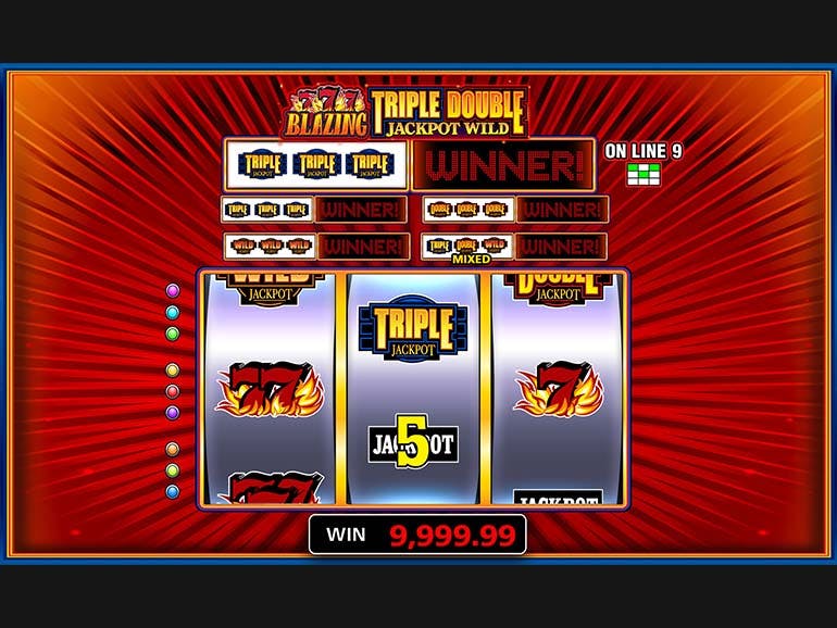 Blazing 777 Triple Double Jackpot Wild | Play Slot Games Online at ...