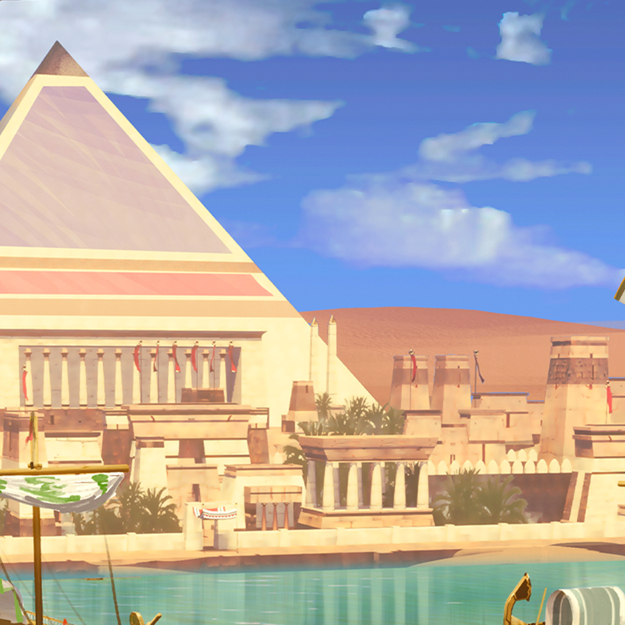 game-Queen of the Pyramids: Mega Collect 'Em-background