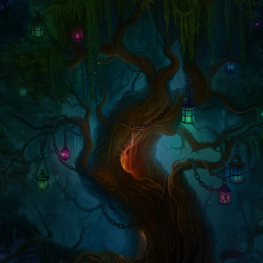 game-Thunder Cash Golden Voodoo Magic-background