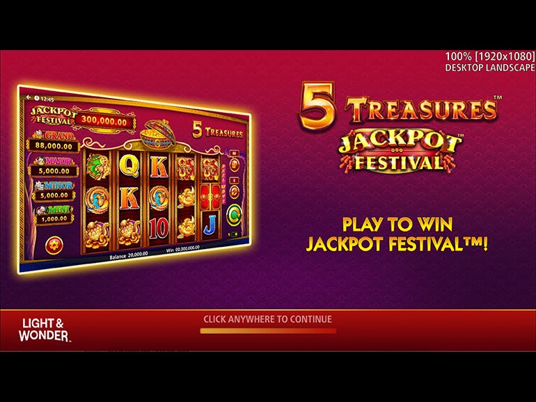 5 Treasures Jackpot Festival