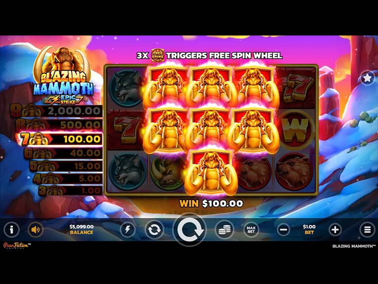 Blazing Mammoth | Play Slot Games Online at FanDuel Casino