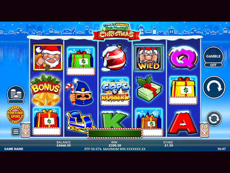 Cops 'n' Robbers Big Money Christmas | Play Slot Games Online at ...