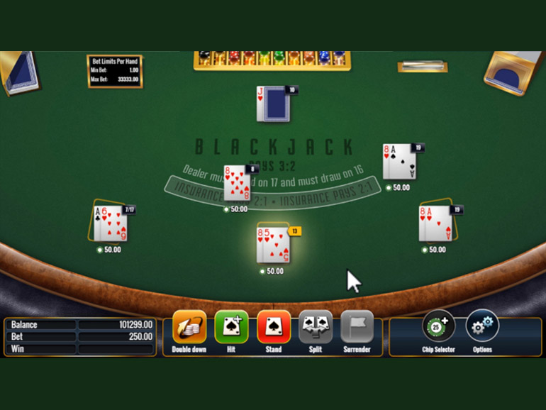 Multi-Hand Blackjack Surrender - FanDuel Casino