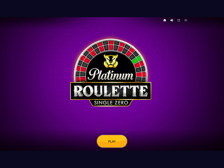 Platinum European Roulette (Single Zero) Play Table Games Online at