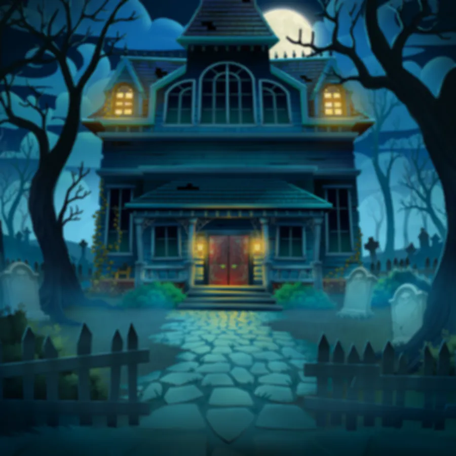 game-Huff N' Puff Haunted Mansion-background