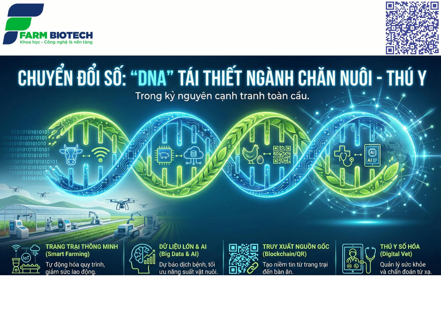 Chuyển đổi số: “DNA” tái thiết ngành Chăn nuôi - Thú y trong kỷ nguyên cạnh tranh toàn cầu