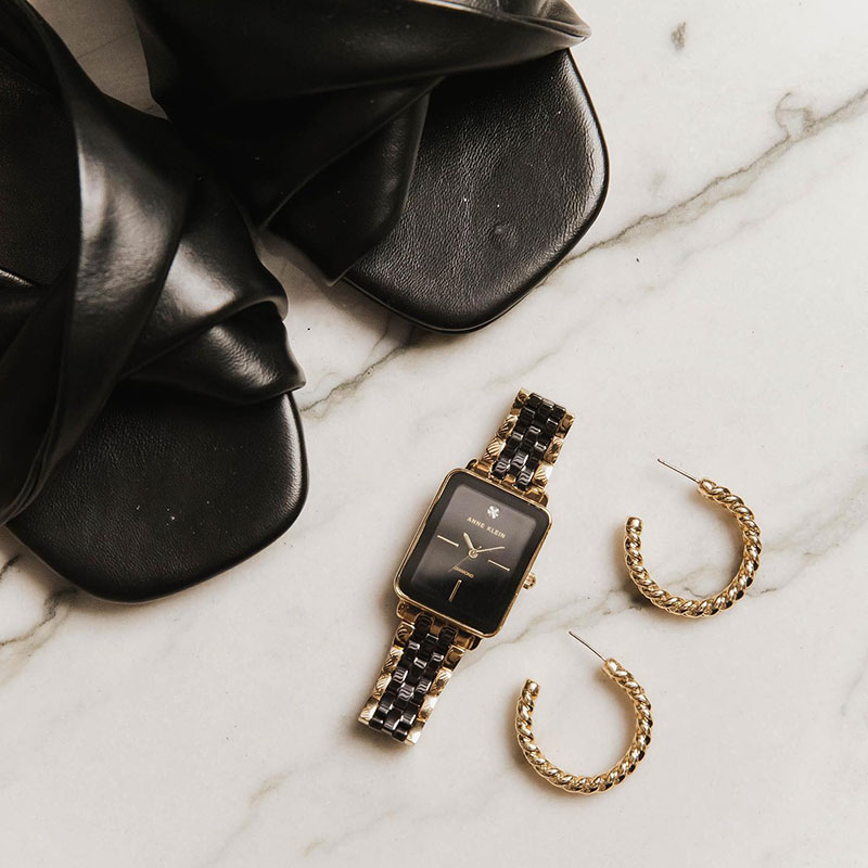 Anne Klein watch and earrings