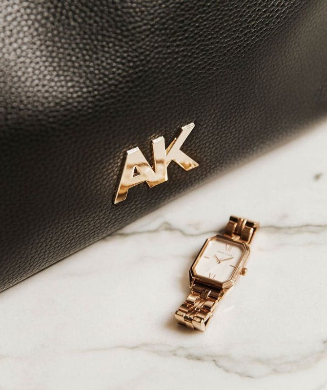 Anne Klein handbag and watch