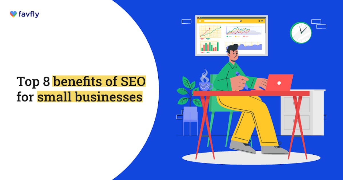 Top 8 Benefits of SEO for Small Businesses - Blog Poster