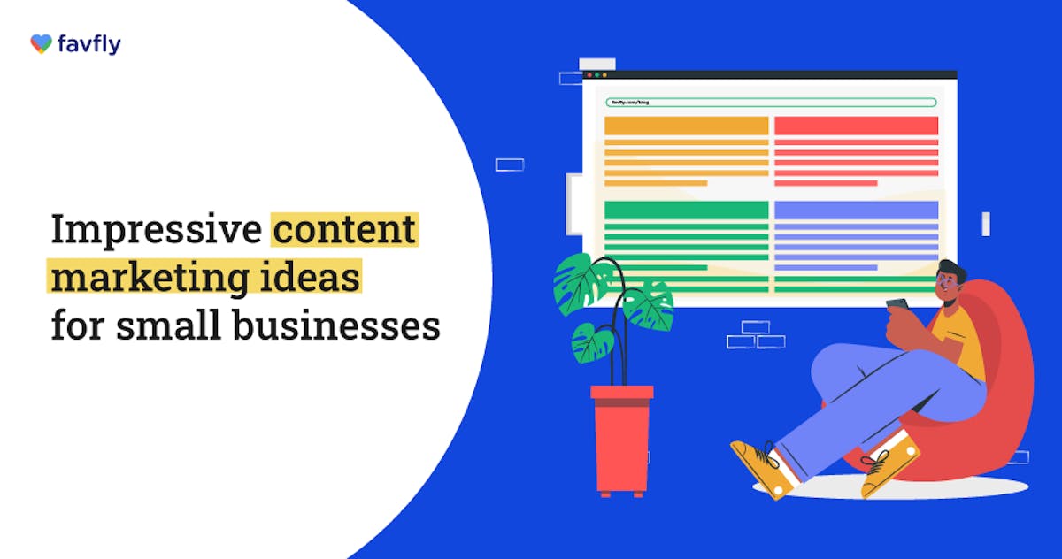 15 Impressive Content Marketing Ideas for Small Businesses - blog poster