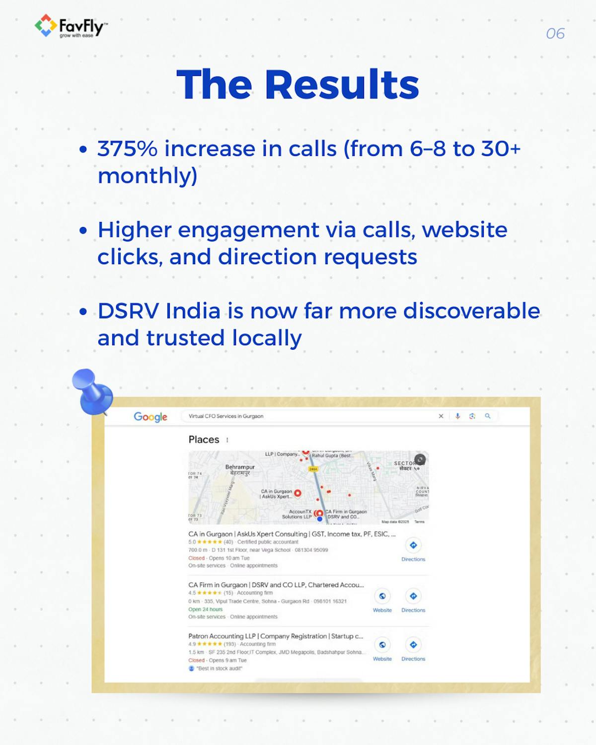 Higher GBP rankings and increased local traffic
