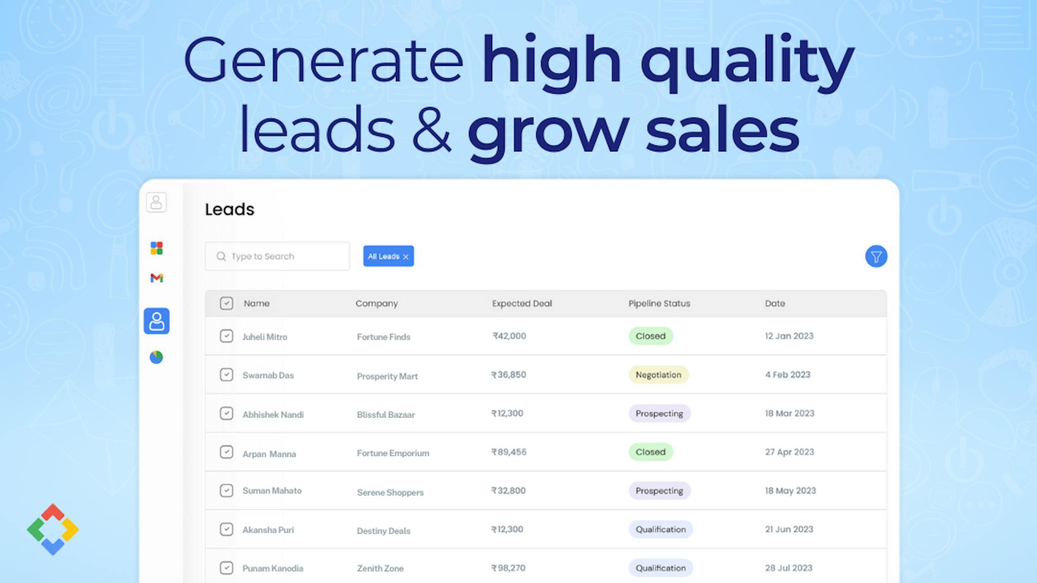 Generate high quality leads & grow sales