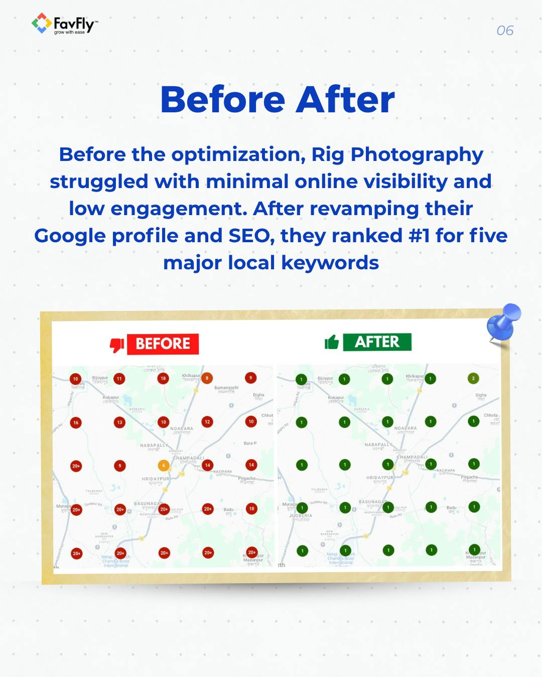 The Before / After of Rig Photography GBP SEO
