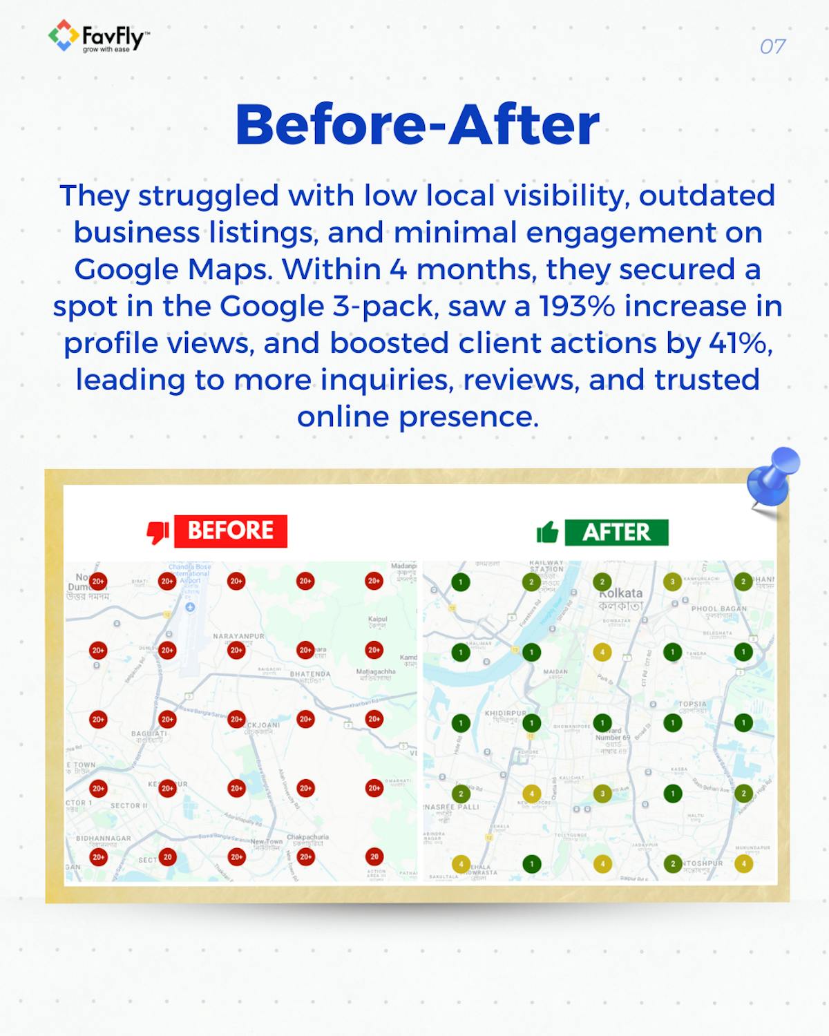 The Before / After of Bosky Interior GBP SEO