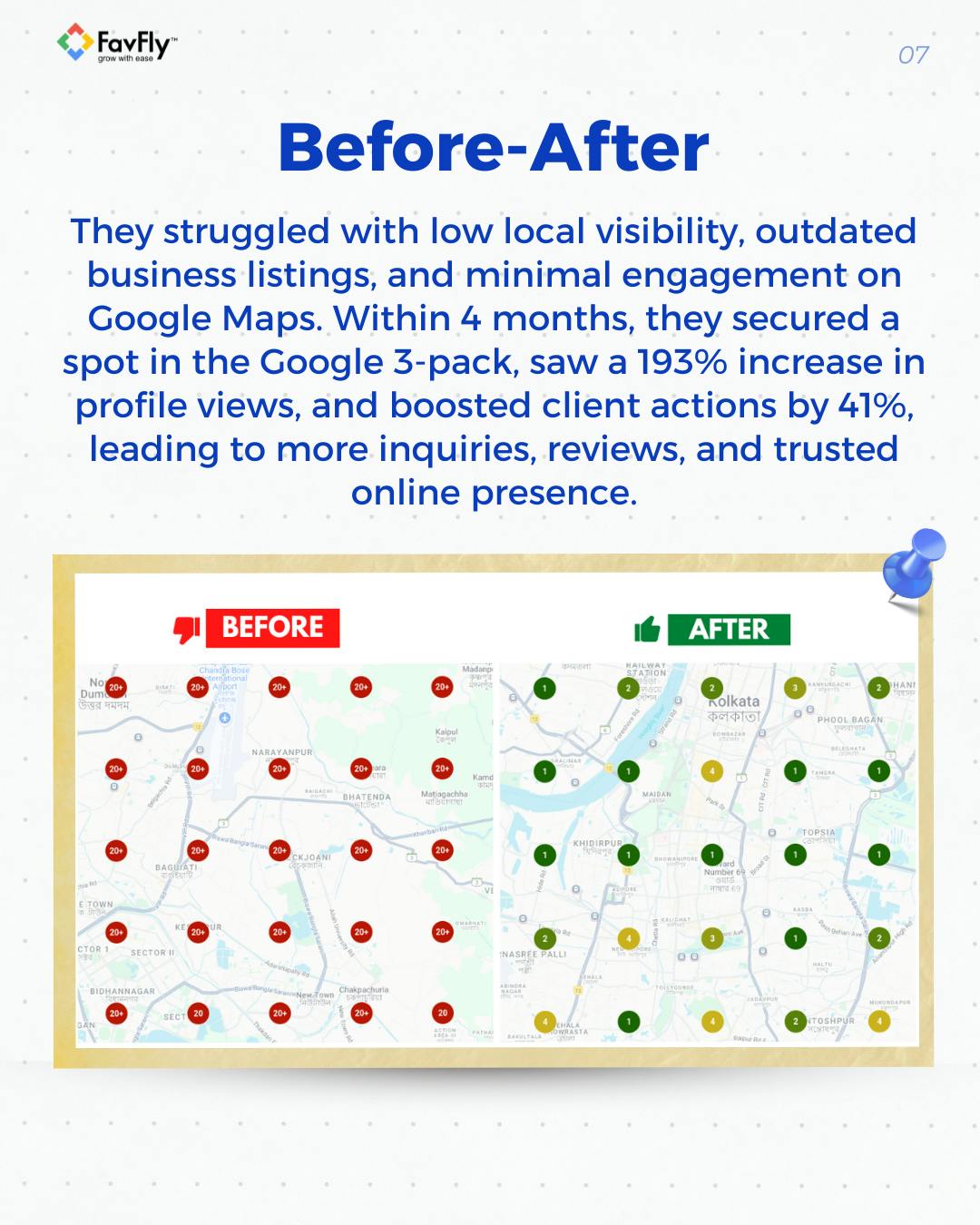 The Before / After of Bosky Interior GBP SEO