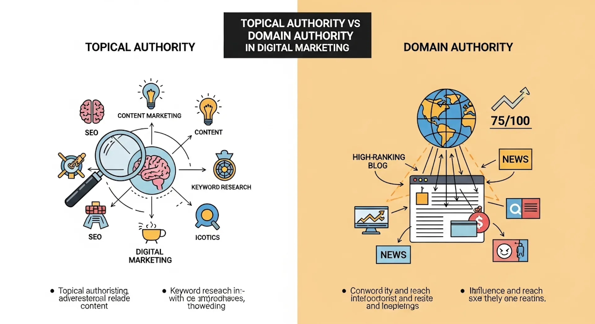Topical Authority vs Domain Authority