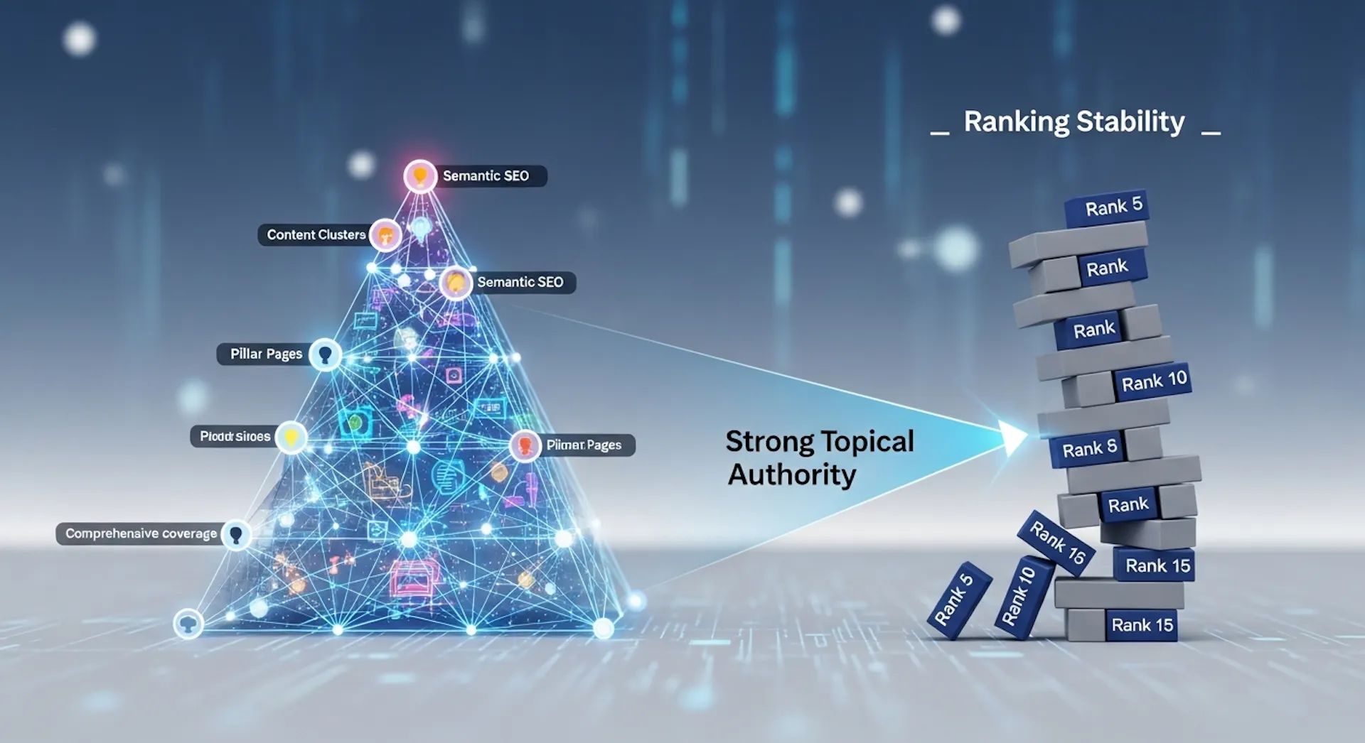 Strong Topical Authority Improves Ranking Stability