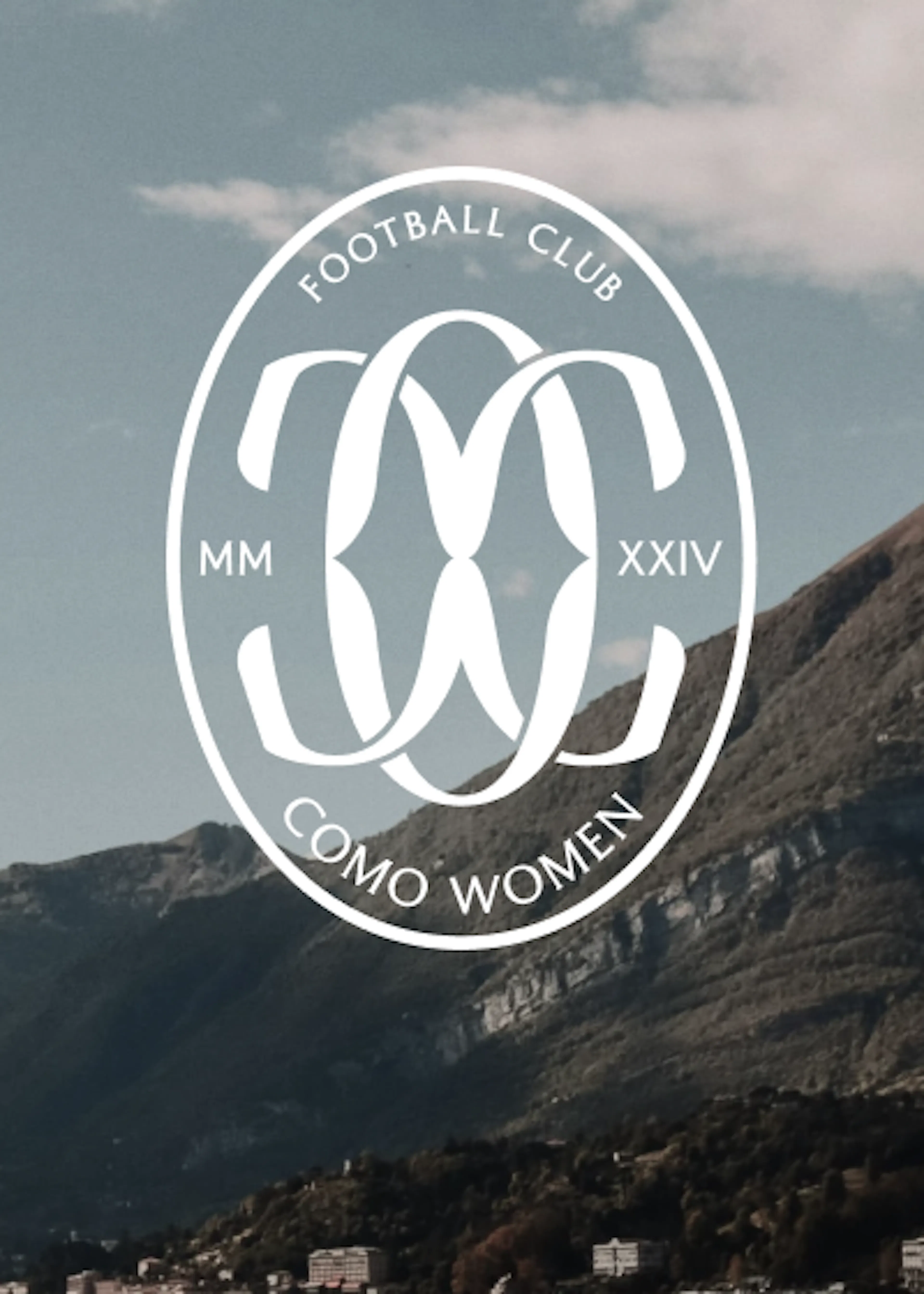 Como Logo with lake in background