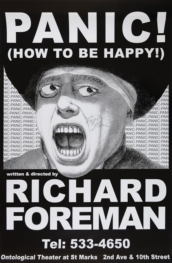 Richard Foreman, Panic! (How to be Happy!), January 9 - April 13, 2003