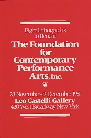 Eight Lithographs to Benefit the Foundation for Contemporary Performance Arts