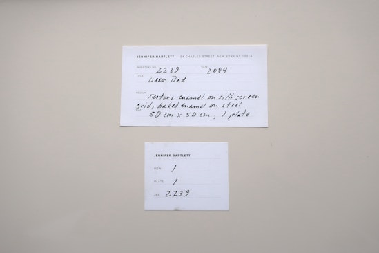 Jennifer Bartlett, Dear Dad, 2004