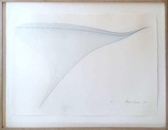 Agnes Denes, From the Restless Pyramids series: The Pyramid Suite: Flying Bird Pyramid - A Space Station, 1994