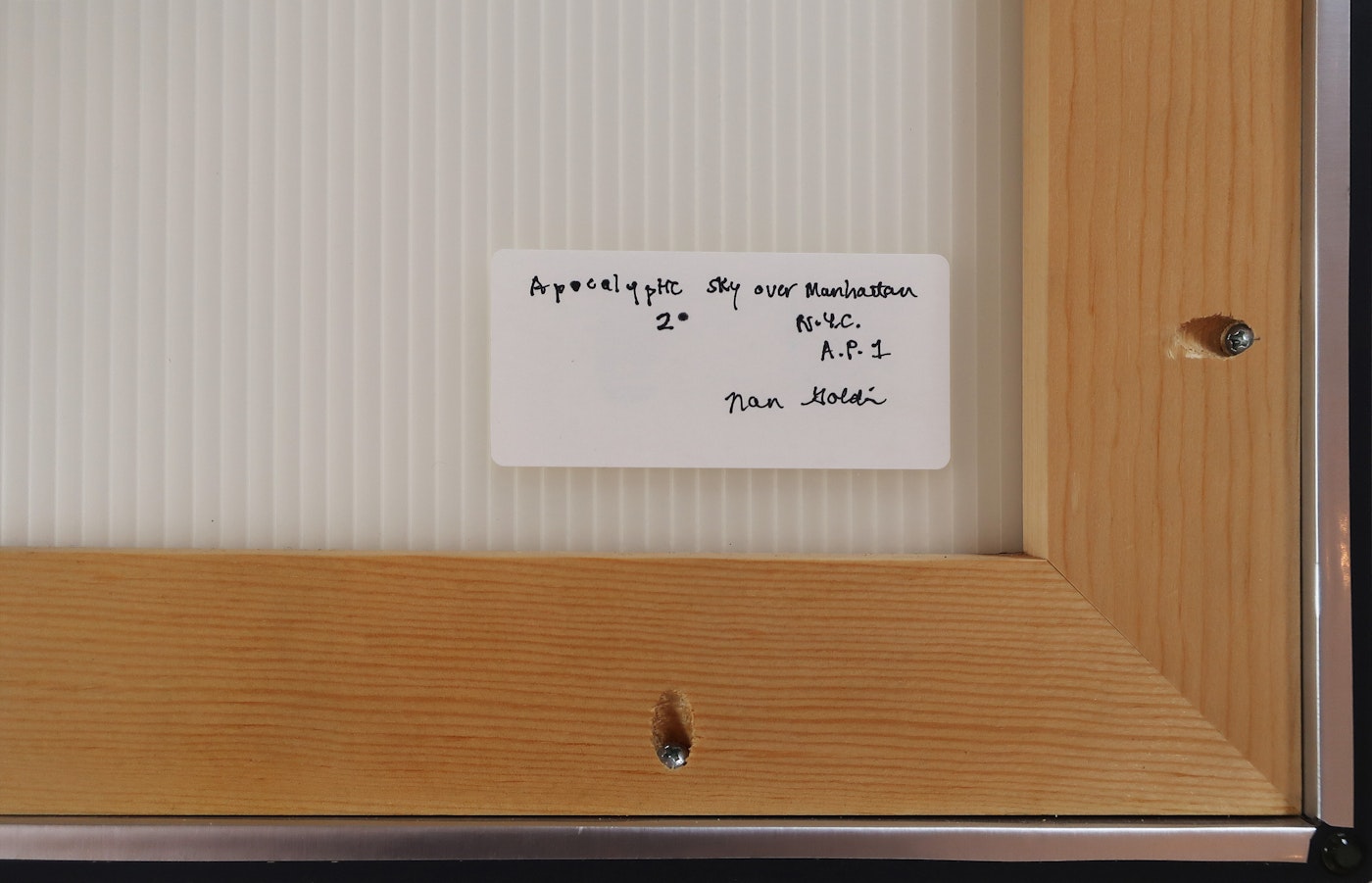 Nan Goldin, Apocalyptic Sky over Manhattan, NYC, 2001