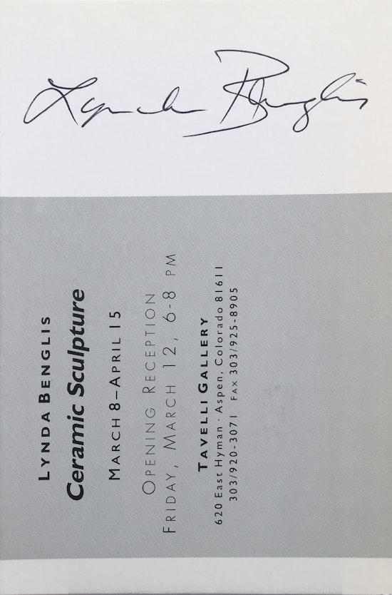 Lynda Benglis, Lynda Benglis: Ceramic Sculpture, 1993