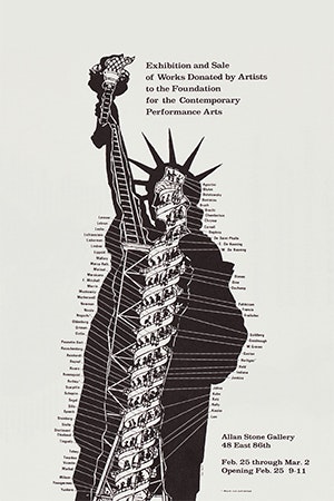 Exhibition and Sale of Works Donated by Artists to the Foundation for Contemporary Performance Arts