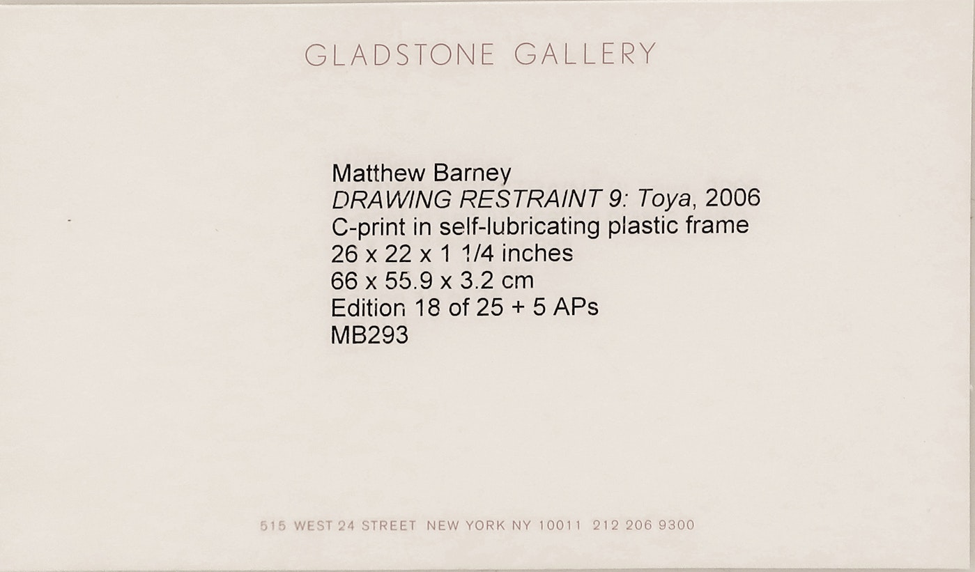 Matthew Barney, Drawing Restraint 9: Toya, 2006