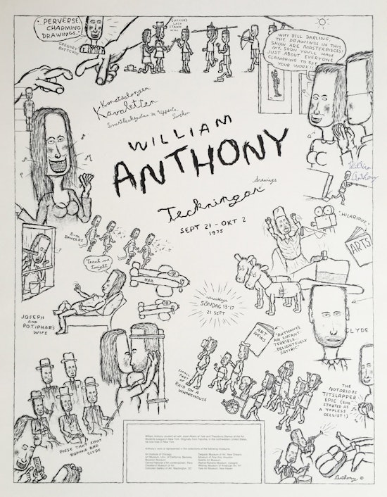 William Anthony, William Anthony, Teckningan (Drawings), 1975