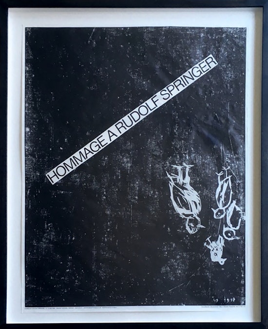 Georg Baselitz, Homage a Rudolf Springer (Ciao America, 1988), 1989