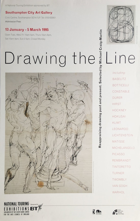Luca Cambiaso and Jasper Johns, Drawing the Line, 1995