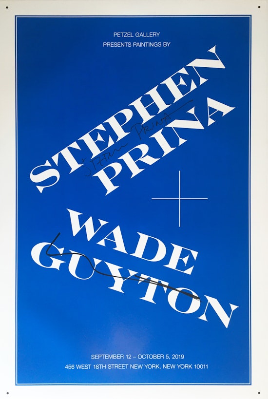 Wade Guyton and Stephen Prina, Wade Guyton and Stephen Prina, 2019