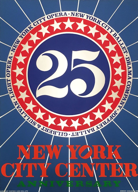Robert Indiana, New York City Center 25th Anniversary, 1968