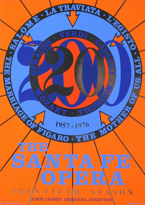 Robert Indiana, The Santa Fe Opera, 1976