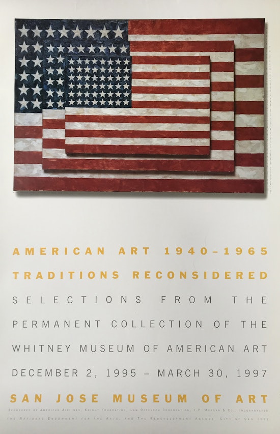 Jasper Johns, American Art 1940-1965: Traditions Reconsidered (Three Flags, 1958),