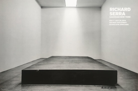 Richard Serra, Silence (For John Cage), 2016