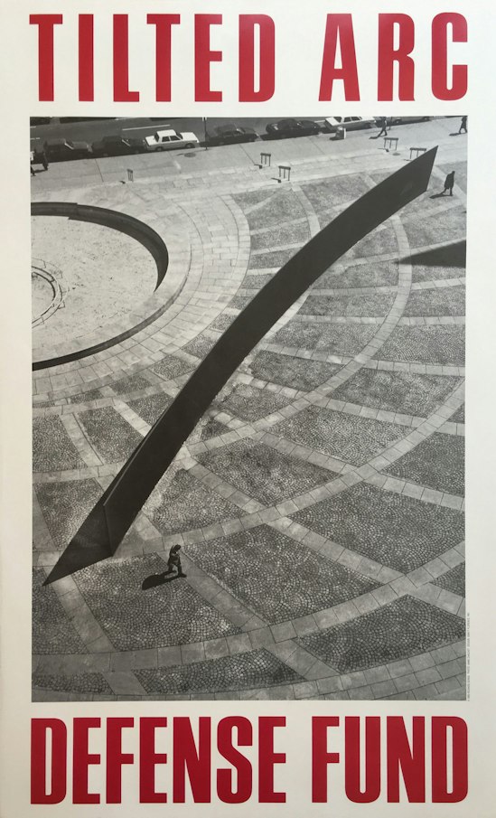 Richard Serra, Tilted Arc Defense Fund, 1985