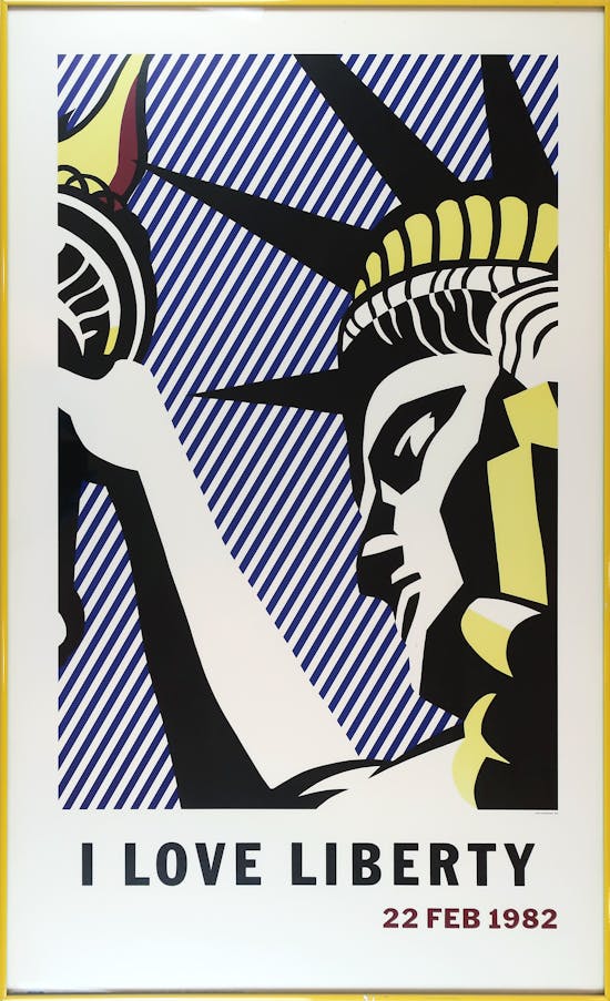 Roy Lichtenstein, I Love Liberty, 22 February, 1982