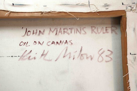 Keith Milow, John Martin's Ruler, 1983